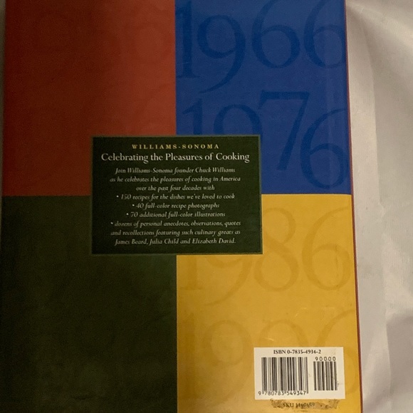 William Sonoma Pleasures of cooking hardcover book - Picture 3 of 3